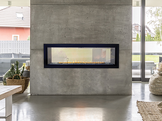 Boulevard Fireplaces Vent Free, Boulevard Vent Free Linear Fireplace Installation