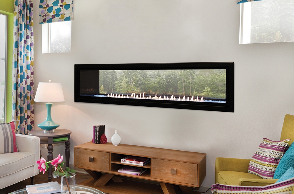 Boulevard Fireplaces Vent Free, Boulevard Vent Free Linear Fireplace Installation